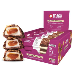 MAXI NUTRITION CREAMY CORE PROTEIN BAR 45G Peanut Caramel