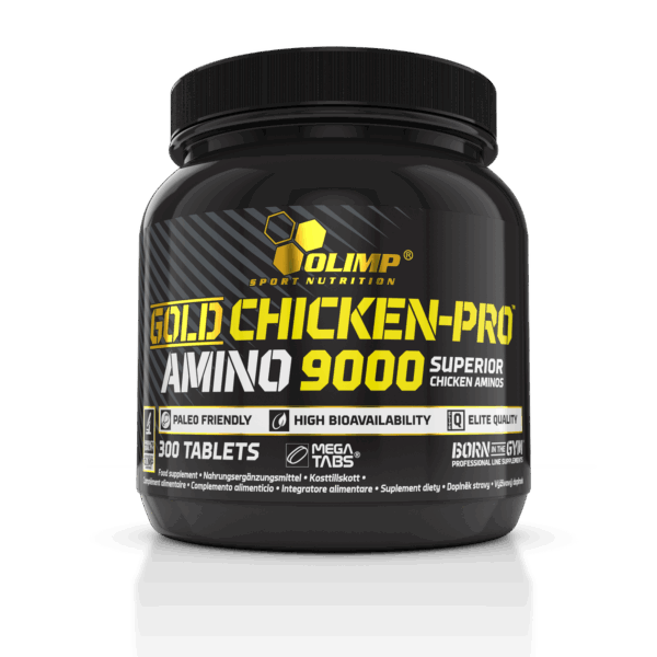GOLD CHICKEN-PRO™ AMINO 9000 Mega Tabs® ΜΕΓΕΘΟΣ 300tabs