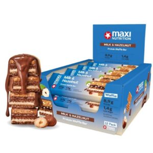 MAXI NUTRITION MILKY WAFFLE PROTEIN BAR 40G ΓΕΥΣΗ Milk & Hazelnut