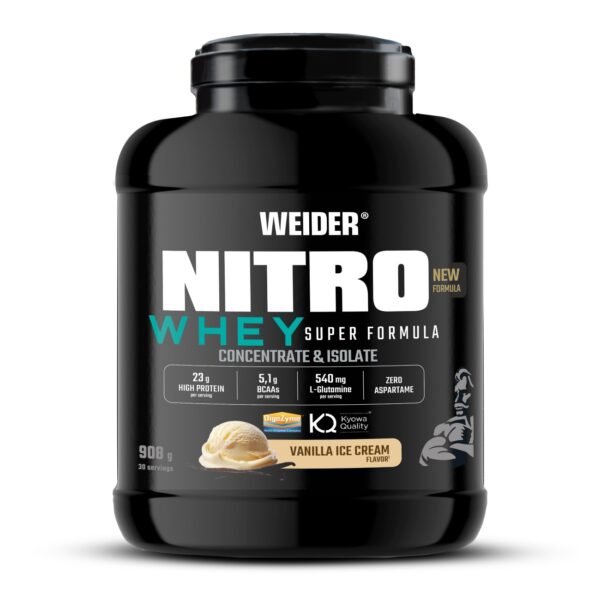 WEIDER NITRO WHEY SUPER FORMULA 908g VANILLA ICE CREAM WEIDER NITRO WHEY SUPER FORMULA 908g VANILLA ICE CREAM