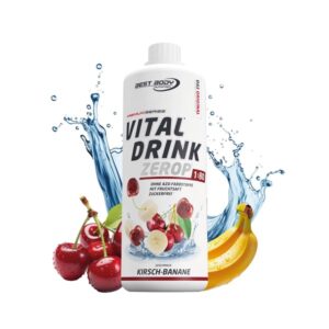 Best Body Low Carb Vital Drink ZEROP 1000 ml Cherry-Banana