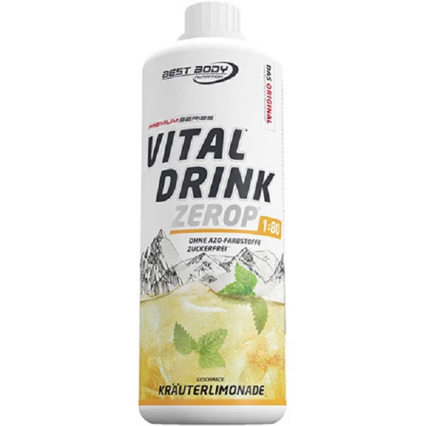 Best Body Low Carb Vital Drink ZEROP 1000 ml Herbal Lemonade